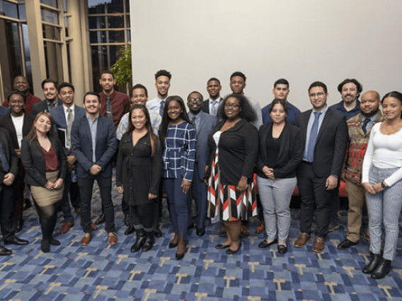2020 TRB Minority Student Fellows at TRB Annual Media, including UArizona fellow Julian Griffee (MSUP, 2020)